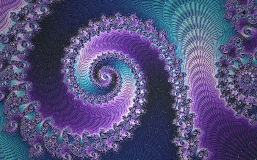 Fractale 2D colorée rendue par Fractalia 3D