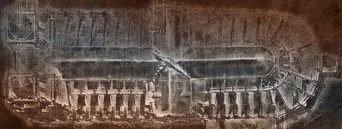 Étude graphique de Notre-Dame de Paris d'après relevé